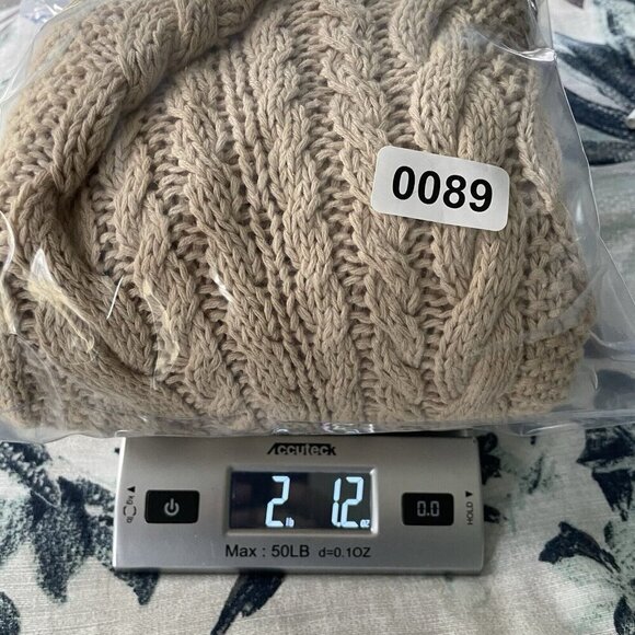 Abercrombie & Fitch Cottage Handknits Chunky Knit Sweater Women’s Large Ramie - Picture 12 of 12
